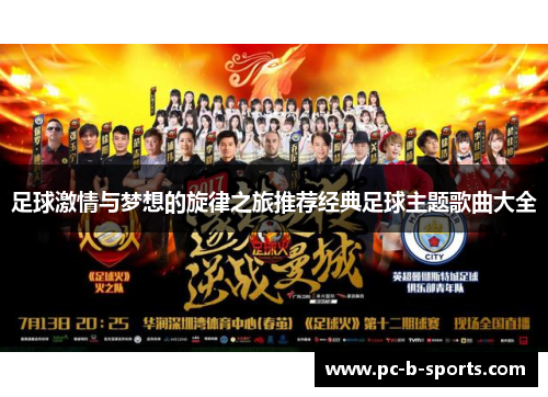 足球激情与梦想的旋律之旅推荐经典足球主题歌曲大全 足球激情与梦想的旋律之旅推荐经典足球主题歌曲大全